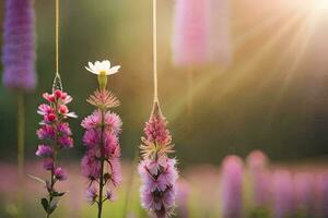 foto sfondo fiori, il sole, il fiori, il sole, il fiori, il sole,. ai-generato