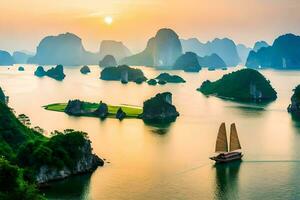 il migliore posti per visitare nel Vietnam. ai-generato foto