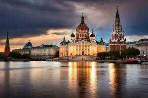 il Cattedrale di santo petersburg nel st pietroburgo, Russia. ai-generato foto