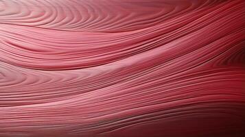 Questo astratto arte pezzo evoca un' senso di energia e la libertà con suo vivace rosso colore e ipnotizzante ondulato linee, la creazione di un' travolgente visivo viaggio attraverso il legna superficie, ai generativo foto