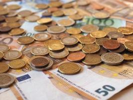 banconote e monete in euro, unione europea
