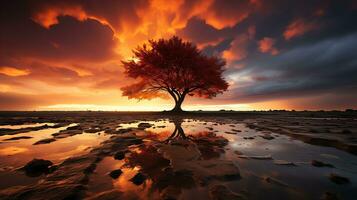 il bellezza di natura ai generativo foto