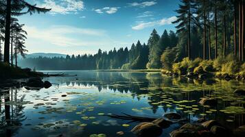 il bellezza di natura ai generativo foto