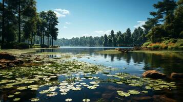 il bellezza di natura ai generativo foto