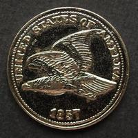 moneta da un centesimo isolata