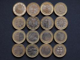 monete in euro di molti paesi