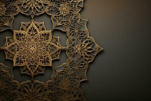 islamico arte sfondo con copia spazio. generativo ai foto