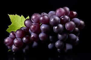 succoso uva mazzo maturo e fresco ai generativo foto