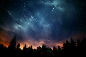 astrofotografia rivela il ipnotizzante profondità di il celeste tela ai generato foto