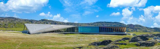 Groenlandia ilulissat fiordo di ghiaccio visitatore centro a il Ingresso per Kangia fiordo di ghiaccio, un' unesco luogo foto