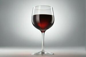 rosso vino nel un' bicchiere di vino, ai generativo foto
