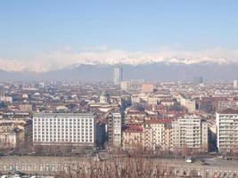 veduta aerea di torino foto