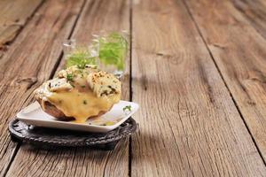 doppio formaggio due volte al forno di patate foto