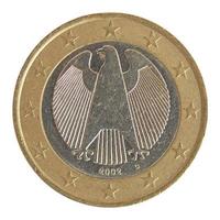moneta da un euro isolata