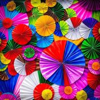 astratto fiore di carta colorato per lo sfondo foto