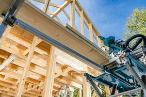 di legno Casa scheletro telaio edificio costruzione tema foto