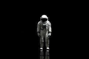 ritratto di astronauta nel spazio . generativo ai. foto