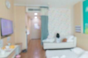 ospedale camera interno astratto sfocatura per sfondo foto