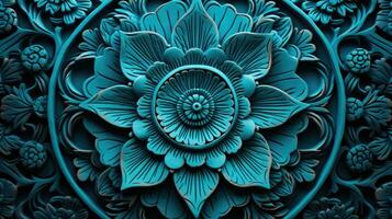 mandala fiore design sfondo. ai generativo foto