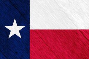 Texas noi stato bandiera su strutturato sfondo. concettuale collage. foto
