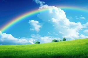 arcobaleni con cielo ai generativo foto