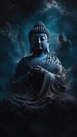 Dio Budda mobile carta da parati.ai generativo foto