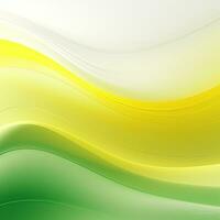 semplice giallo verde sfondo, ondulato linee, pendenza. generativo ai foto