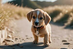 realistico cucciolo razza immagini. travolgente fotografie di popolare cani per saldi. ai generativo