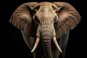 elefante nel giungla. HD qualità acuto immagini. ai generativo foto