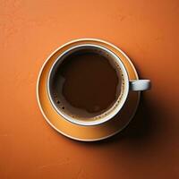 tazza di caffè nel il stile di minimalista sfondi foto