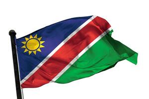 namibia bandiera su un' bianca sfondo. - Immagine. foto