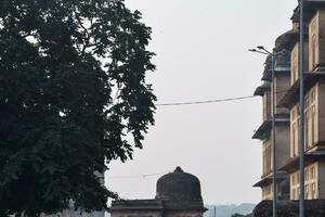 bellissimo Visualizza di orchha palazzo forte, raja Mahal e chaturbhuj tempio a partire dal jahangir mahal, orcha, madhya pradesh, jahangir Mahal orchha forte nel orcha, madhya pradesh, indiano archeologico siti foto