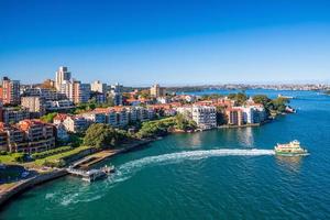 skyline di kirribilli a sydney foto