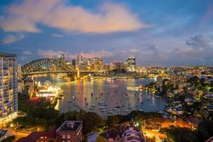 skyline del centro di sydney foto