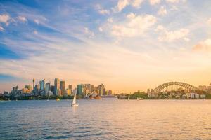 skyline del centro di sydney foto