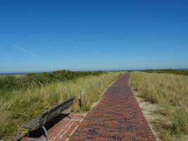 isola di langeoog nel mare del nord foto