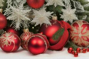 Natale decorazione per Natale sfondo. ai generativo professionista foto