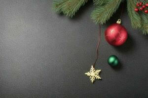 Natale decorazione per Natale sfondo. ai generativo professionista foto