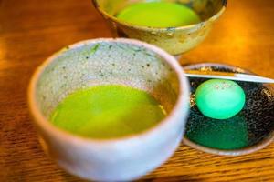 tè verde tradizionale in stile kyoto foto