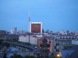 veduta aerea di berlino di notte foto