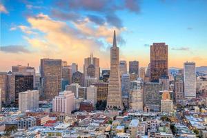 bella vista del centro affari nel centro di san francisco foto