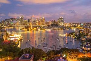 skyline del centro di sydney foto