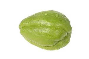 chayote isolato su uno sfondo bianco foto