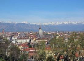 veduta aerea di torino foto