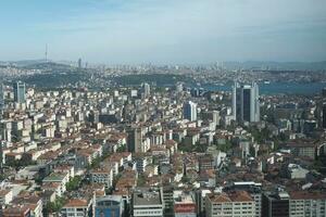 tacchino Istanbul 12 giugno 2023. finanziario e Residenziale edifici a mattina foto