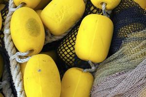 industria astratta marittima corde a rete lenze da pesca foto
