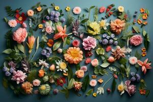 gratuito fiore è un' mano dipinto astratto di spessore struttura generativo ai foto