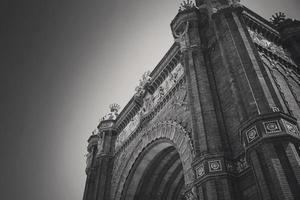 spagna, barcellona, statua della vittoria - memoriale della statua della vittoria foto