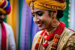 indiano nozze fotografia, indiano nozze fotografia, indiano nozze fotografia, indiano nozze fotografia. ai-generato foto
