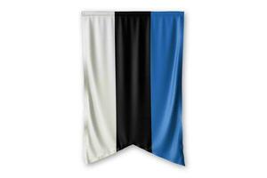 Estonia bandiera e bianca sfondo. - Immagine. foto